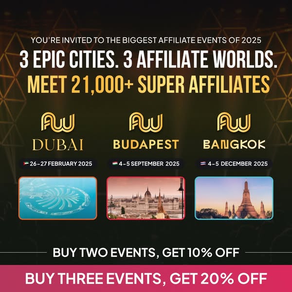 Affiliate World 2025 Tickets Live!