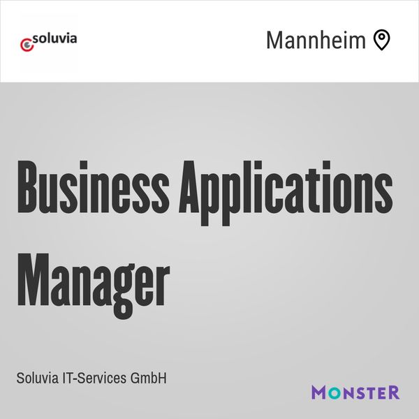 Business Applications Manager